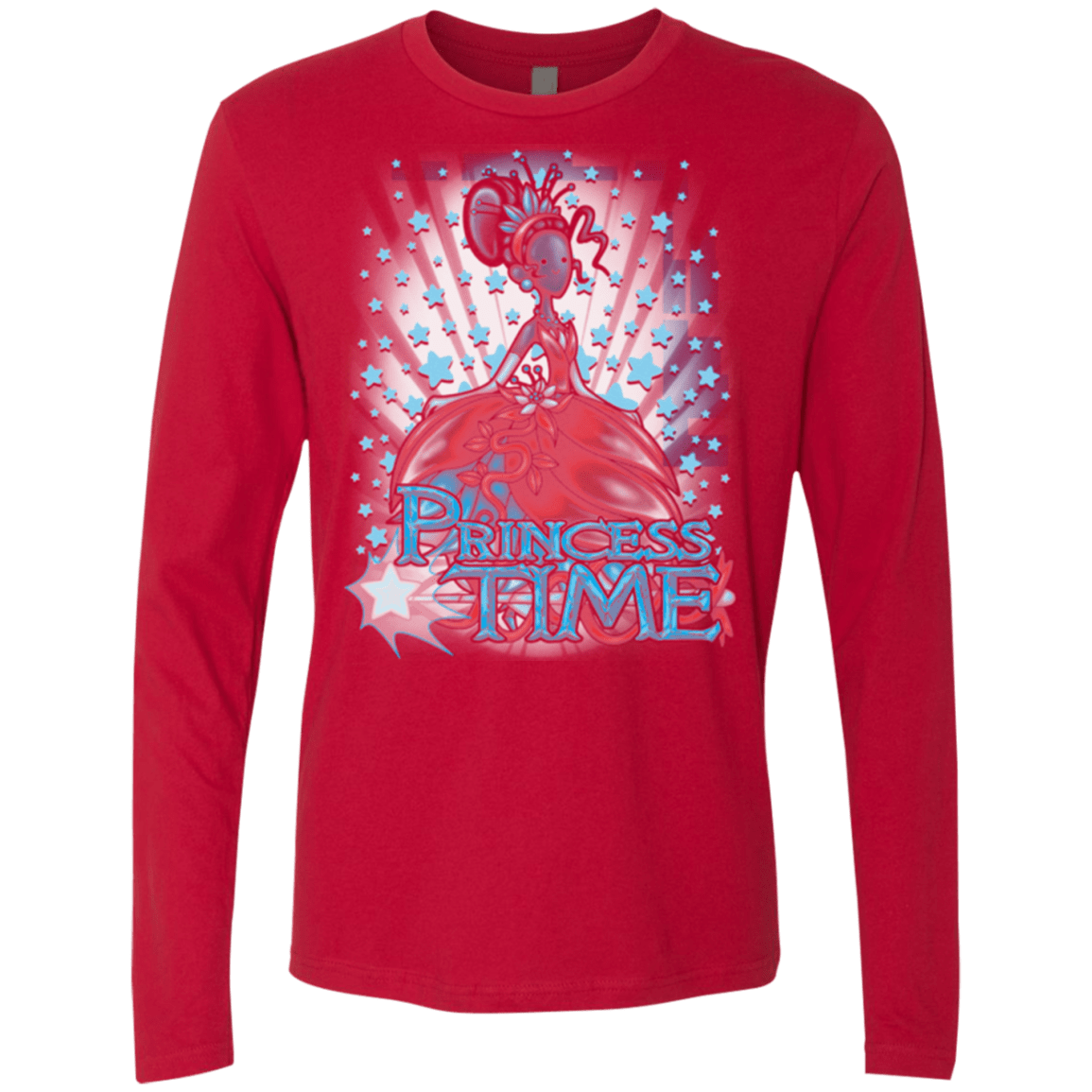 T-Shirts Red / Small Princess Time Tiana Men's Premium Long Sleeve