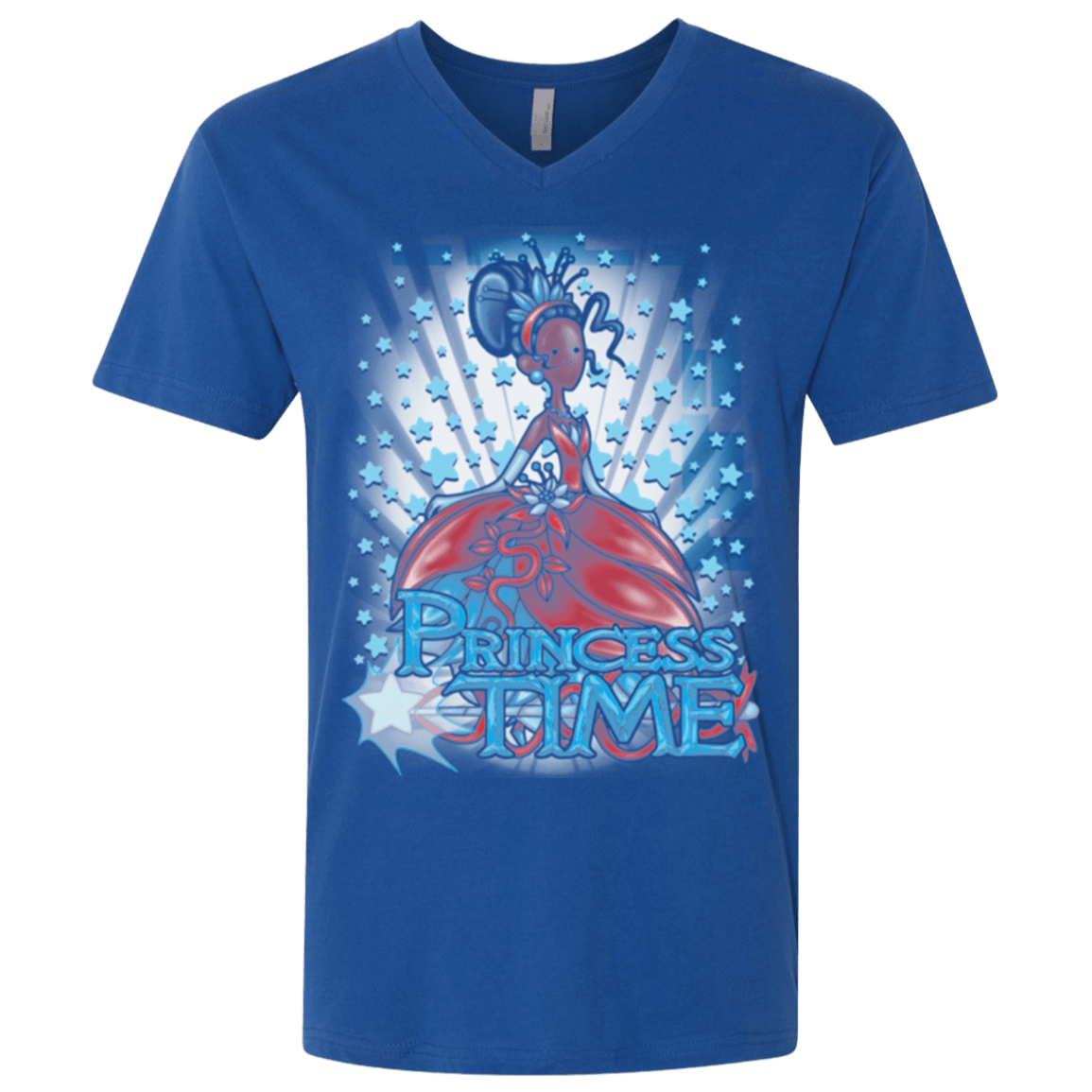 T-Shirts Royal / X-Small Princess Time Tiana Men's Premium V-Neck