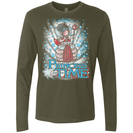 T-Shirts Military Green / Small Princess Time Vanellope Men's Premium Long Sleeve