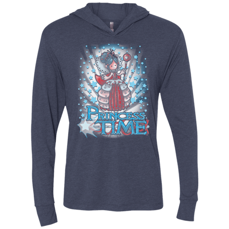 T-Shirts Vintage Navy / X-Small Princess Time Vanellope Triblend Long Sleeve Hoodie Tee