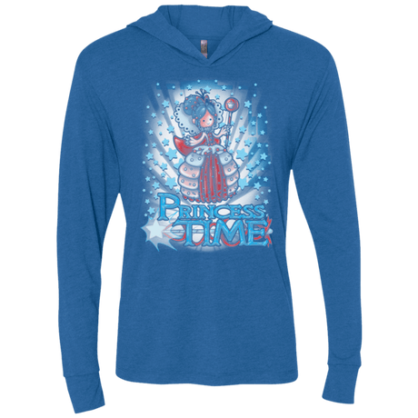 T-Shirts Vintage Royal / X-Small Princess Time Vanellope Triblend Long Sleeve Hoodie Tee