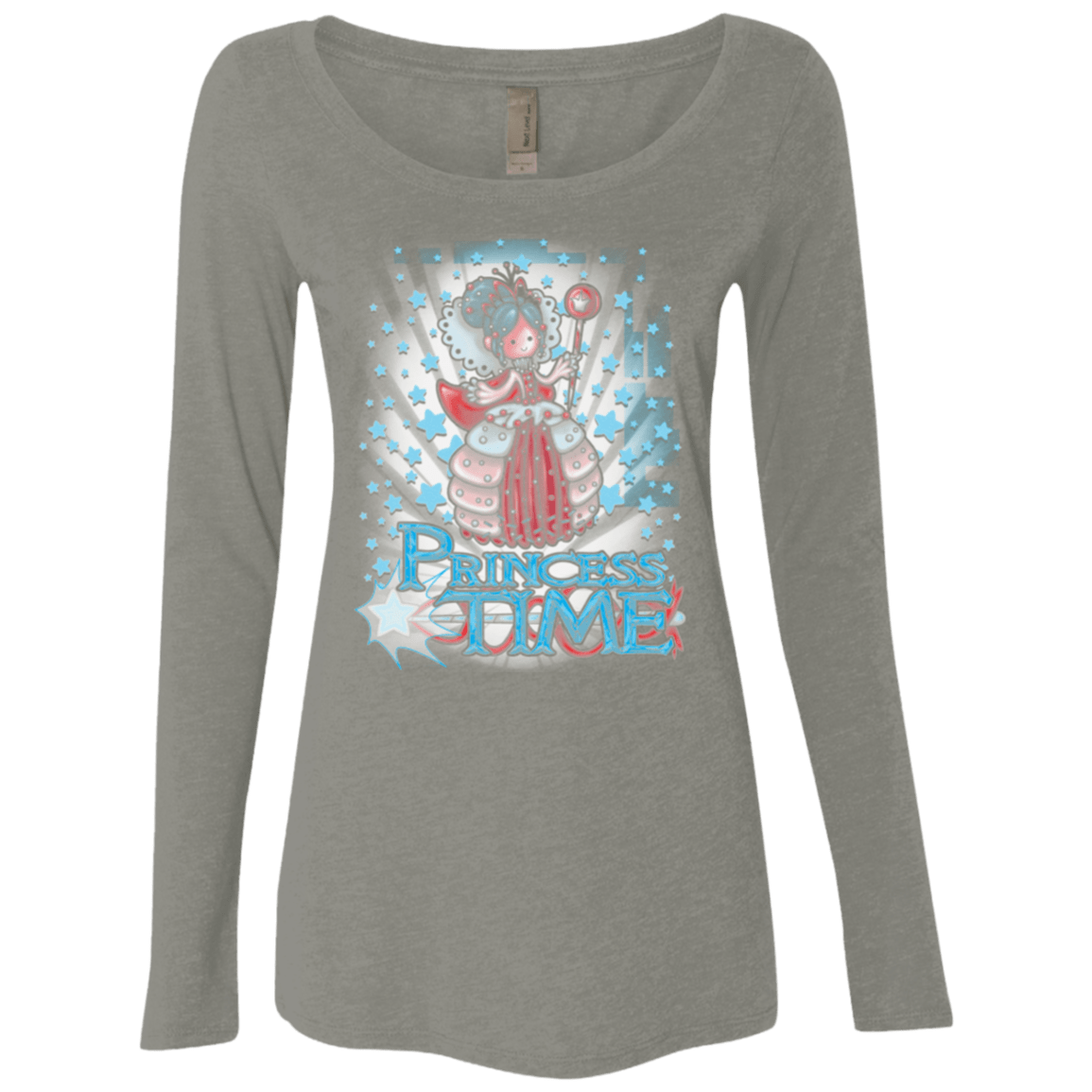 T-Shirts Venetian Grey / Small Princess Time Vanellope Women's Triblend Long Sleeve Shirt