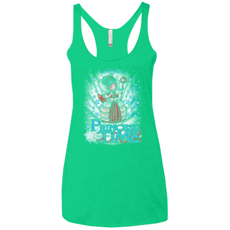 T-Shirts Envy / X-Small Princess Time Vanellope Women's Triblend Racerback Tank