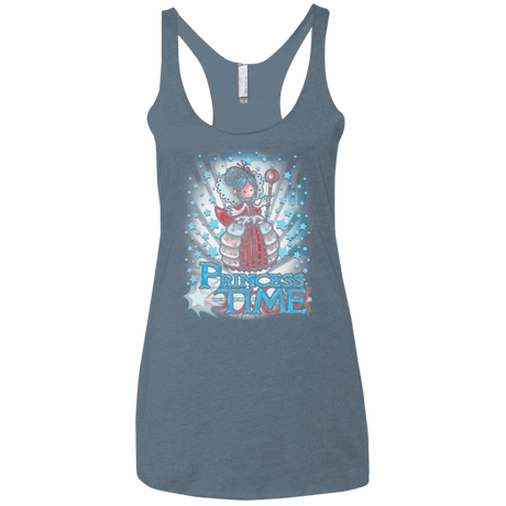 T-Shirts Indigo / X-Small Princess Time Vanellope Women's Triblend Racerback Tank