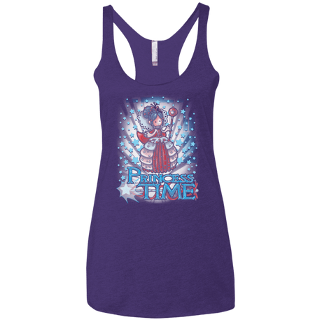 T-Shirts Purple / X-Small Princess Time Vanellope Women's Triblend Racerback Tank