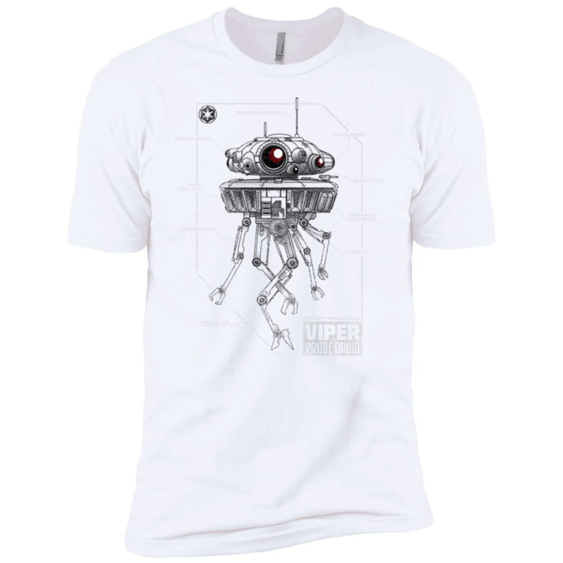 T-Shirts White / YXS Probe Droid POD Boys Premium T-Shirt