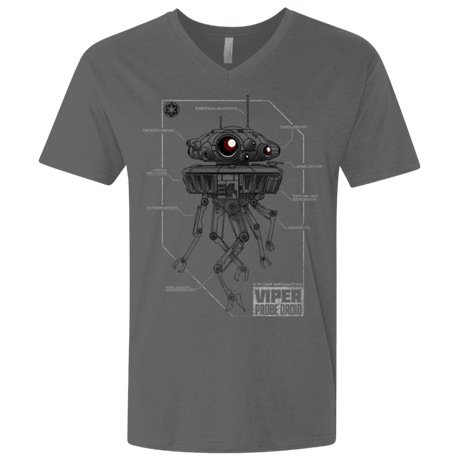 T-Shirts Heavy Metal / X-Small Probe Droid POD Men's Premium V-Neck