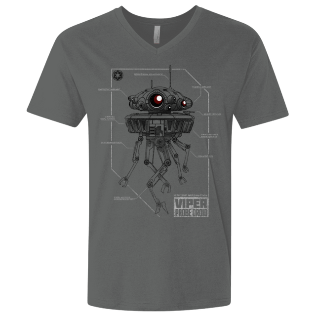 T-Shirts Heavy Metal / X-Small Probe Droid POD Men's Premium V-Neck