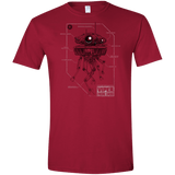 T-Shirts Cardinal Red / S Probe Droid POD Men's Semi-Fitted Softstyle