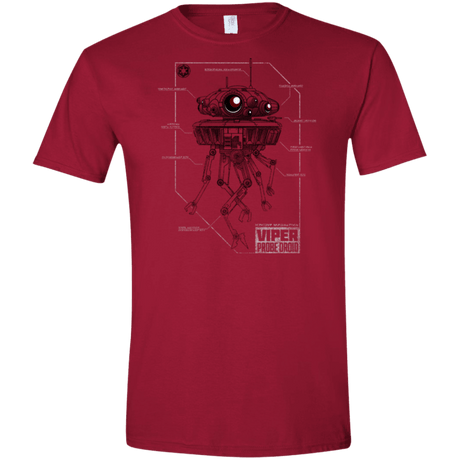 T-Shirts Cardinal Red / S Probe Droid POD Men's Semi-Fitted Softstyle