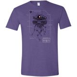 T-Shirts Heather Purple / S Probe Droid POD Men's Semi-Fitted Softstyle