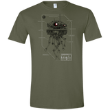 T-Shirts Military Green / S Probe Droid POD Men's Semi-Fitted Softstyle