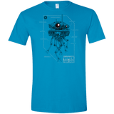 T-Shirts Sapphire / S Probe Droid POD Men's Semi-Fitted Softstyle