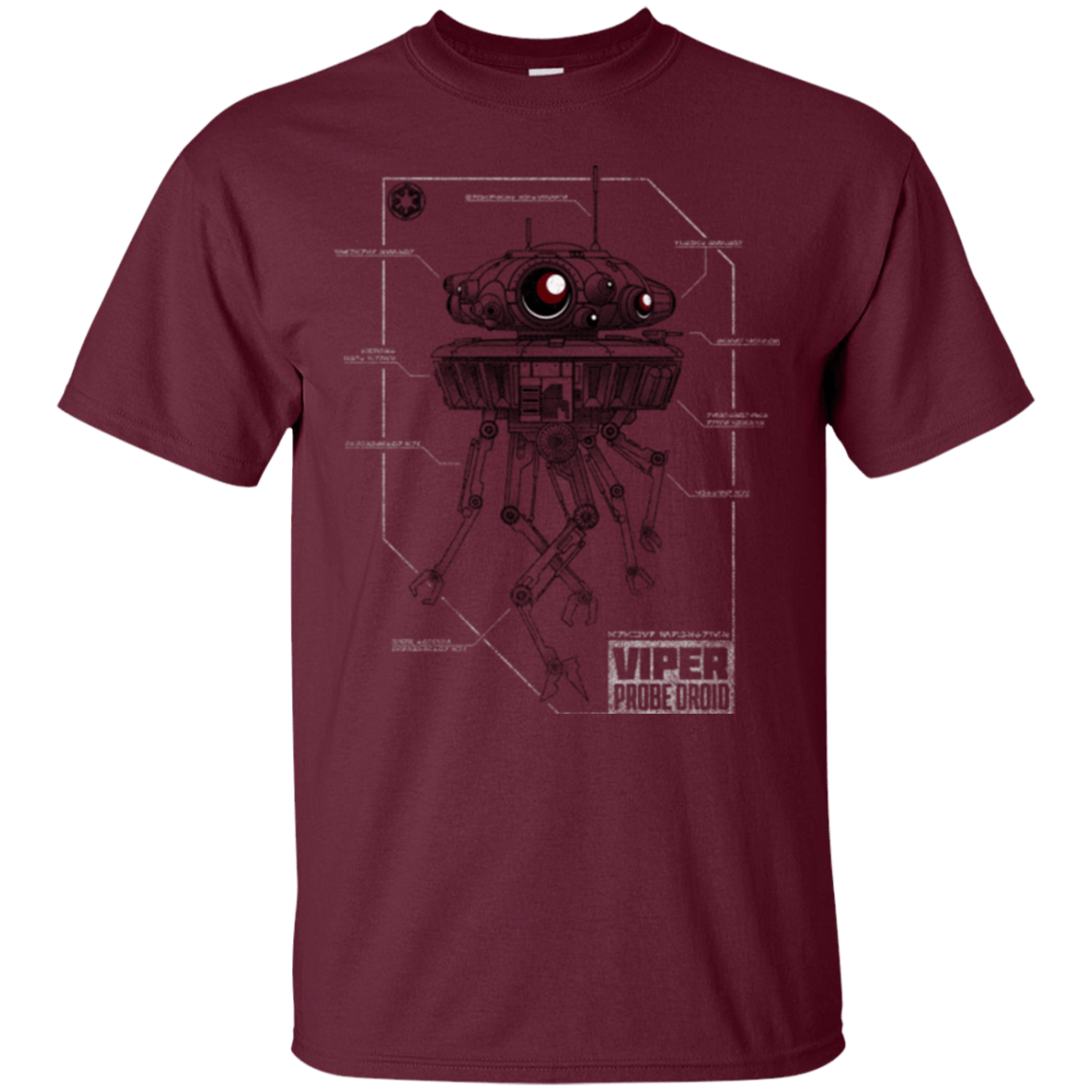 T-Shirts Maroon / S Probe Droid POD T-Shirt
