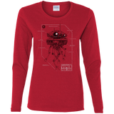 T-Shirts Red / S Probe Droid POD Women's Long Sleeve T-Shirt
