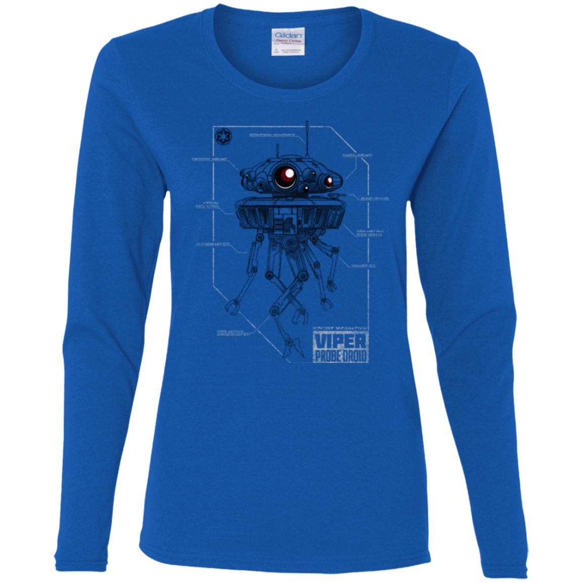 T-Shirts Royal / S Probe Droid POD Women's Long Sleeve T-Shirt