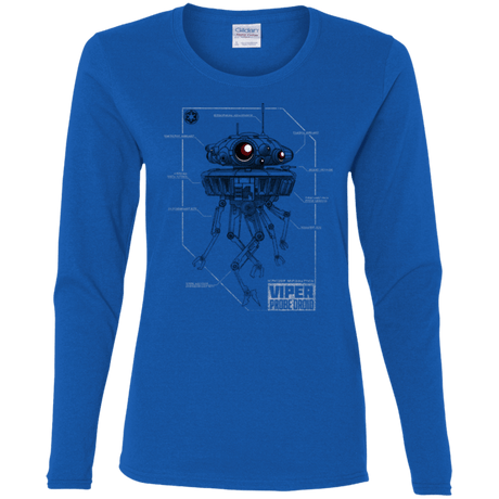 T-Shirts Royal / S Probe Droid POD Women's Long Sleeve T-Shirt
