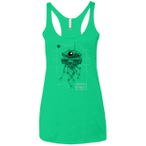 T-Shirts Envy / X-Small Probe Droid POD Women's Triblend Racerback Tank
