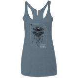 T-Shirts Indigo / X-Small Probe Droid POD Women's Triblend Racerback Tank