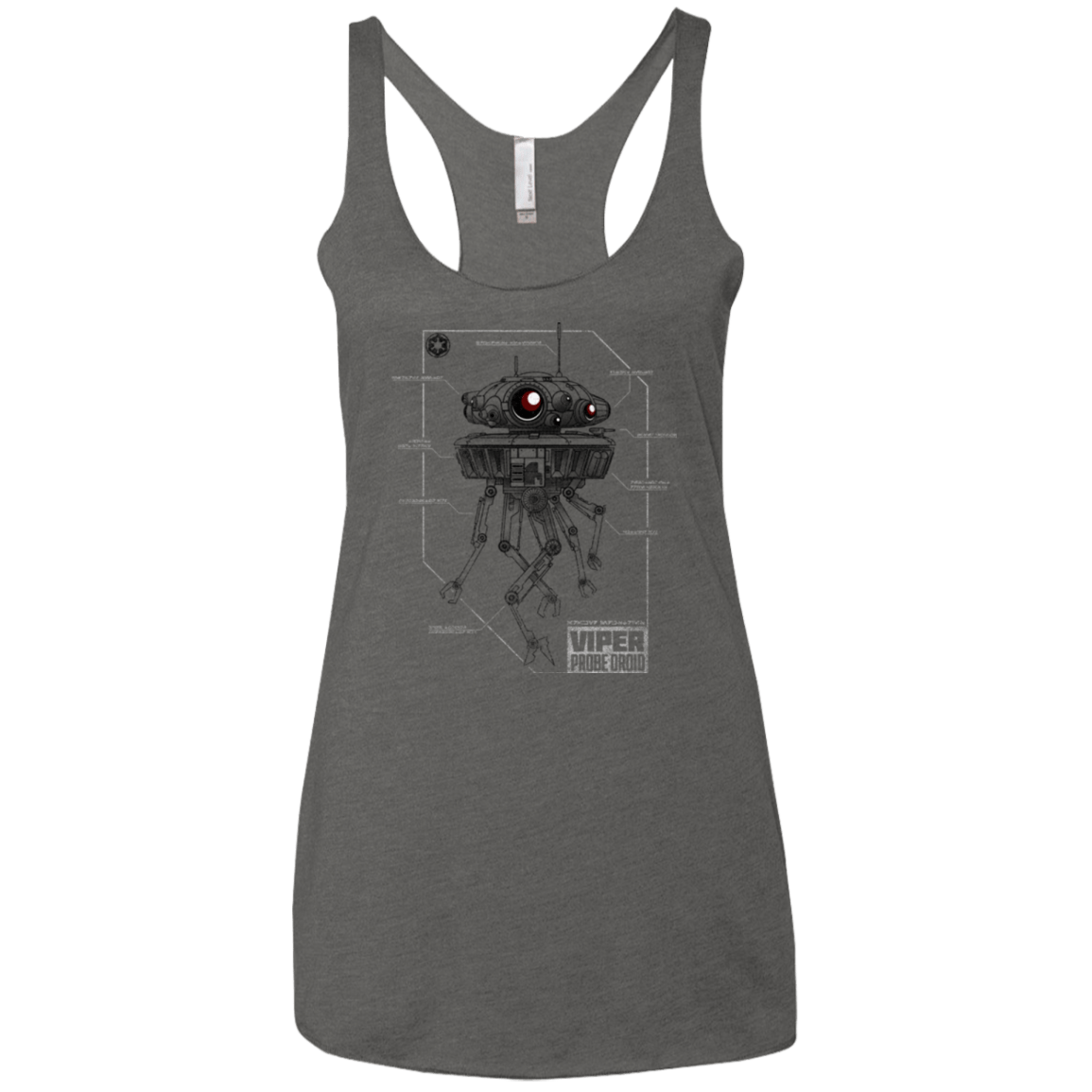 T-Shirts Premium Heather / X-Small Probe Droid POD Women's Triblend Racerback Tank