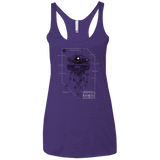 T-Shirts Purple Rush / X-Small Probe Droid POD Women's Triblend Racerback Tank