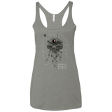 T-Shirts Venetian Grey / X-Small Probe Droid POD Women's Triblend Racerback Tank