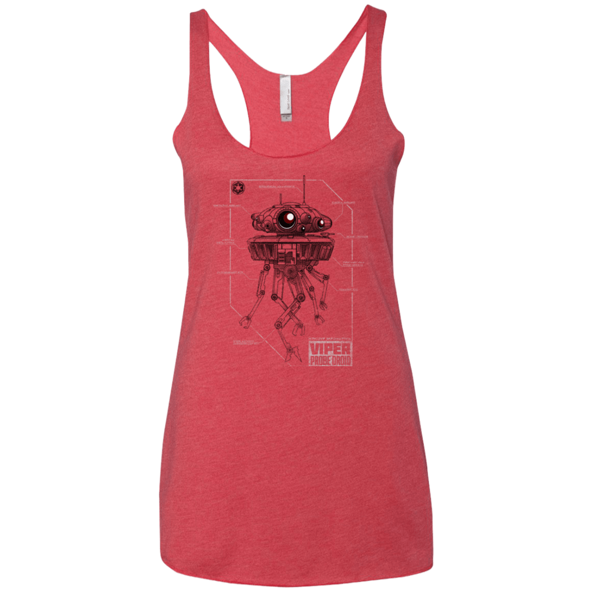 T-Shirts Vintage Red / X-Small Probe Droid POD Women's Triblend Racerback Tank