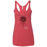 T-Shirts Vintage Red / X-Small Probe Droid POD Women's Triblend Racerback Tank
