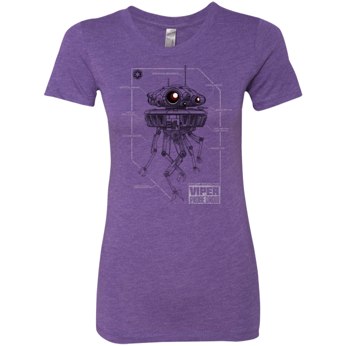 T-Shirts Purple Rush / S Probe Droid POD Women's Triblend T-Shirt