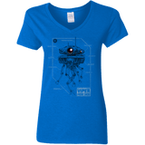 T-Shirts Royal / S Probe Droid POD Women's V-Neck T-Shirt