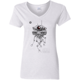 T-Shirts White / S Probe Droid POD Women's V-Neck T-Shirt