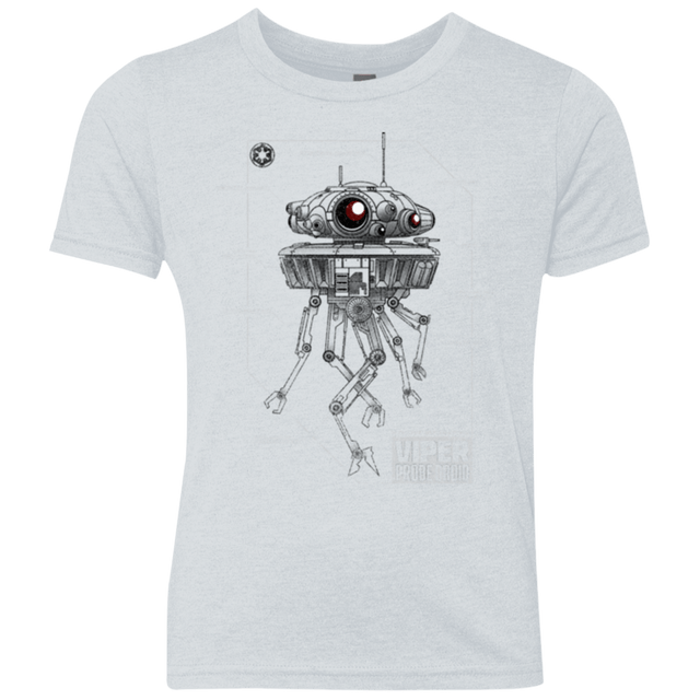 T-Shirts Heather White / YXS Probe Droid POD Youth Triblend T-Shirt