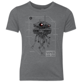 T-Shirts Premium Heather / YXS Probe Droid POD Youth Triblend T-Shirt