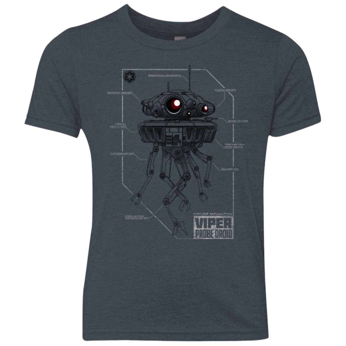 T-Shirts Vintage Navy / YXS Probe Droid POD Youth Triblend T-Shirt