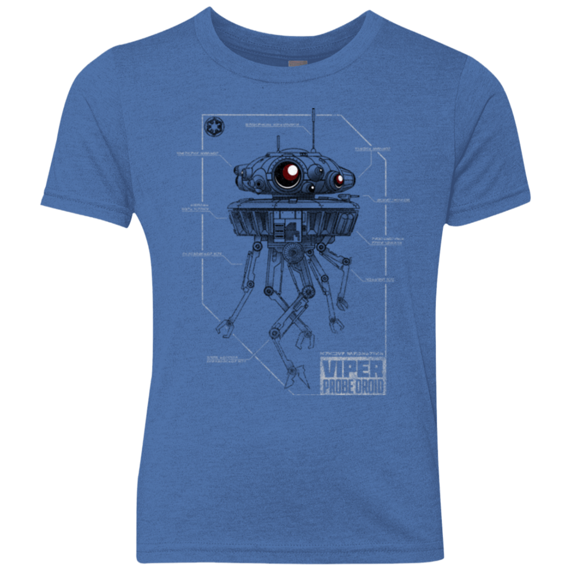 T-Shirts Vintage Royal / YXS Probe Droid POD Youth Triblend T-Shirt