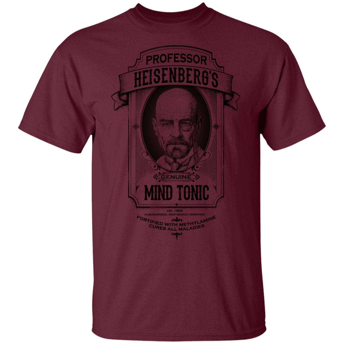 T-Shirts Maroon / S Prof Heisenberg's Mind Tonic T-Shirt