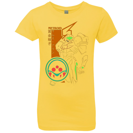 T-Shirts Vibrant Yellow / YXS Profile-METROID Girls Premium T-Shirt