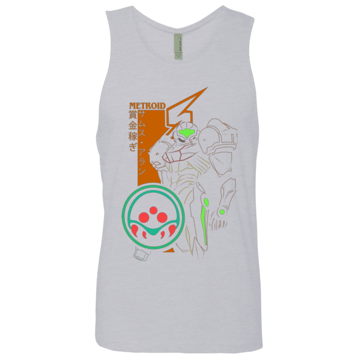 T-Shirts Heather Grey / Small Profile-METROID Men's Premium Tank Top