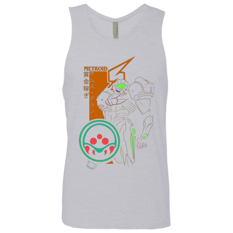 T-Shirts Heather Grey / Small Profile-METROID Men's Premium Tank Top