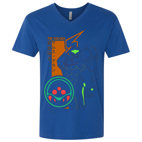 T-Shirts Royal / X-Small Profile-METROID Men's Premium V-Neck