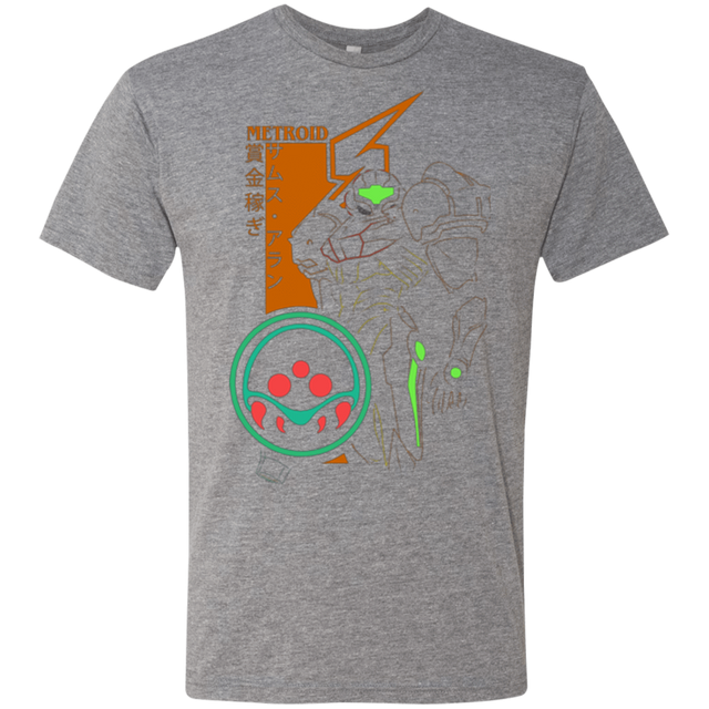 T-Shirts Premium Heather / Small Profile-METROID Men's Triblend T-Shirt