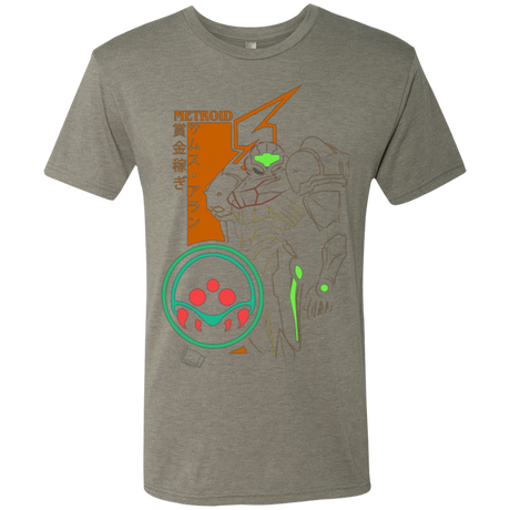 T-Shirts Venetian Grey / Small Profile-METROID Men's Triblend T-Shirt