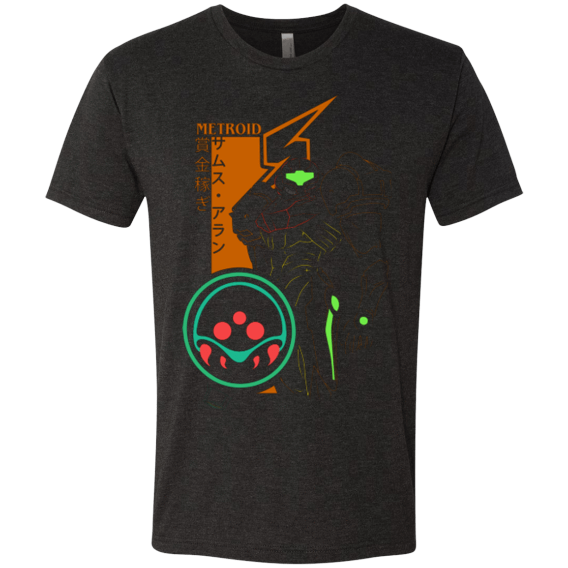T-Shirts Vintage Black / Small Profile-METROID Men's Triblend T-Shirt