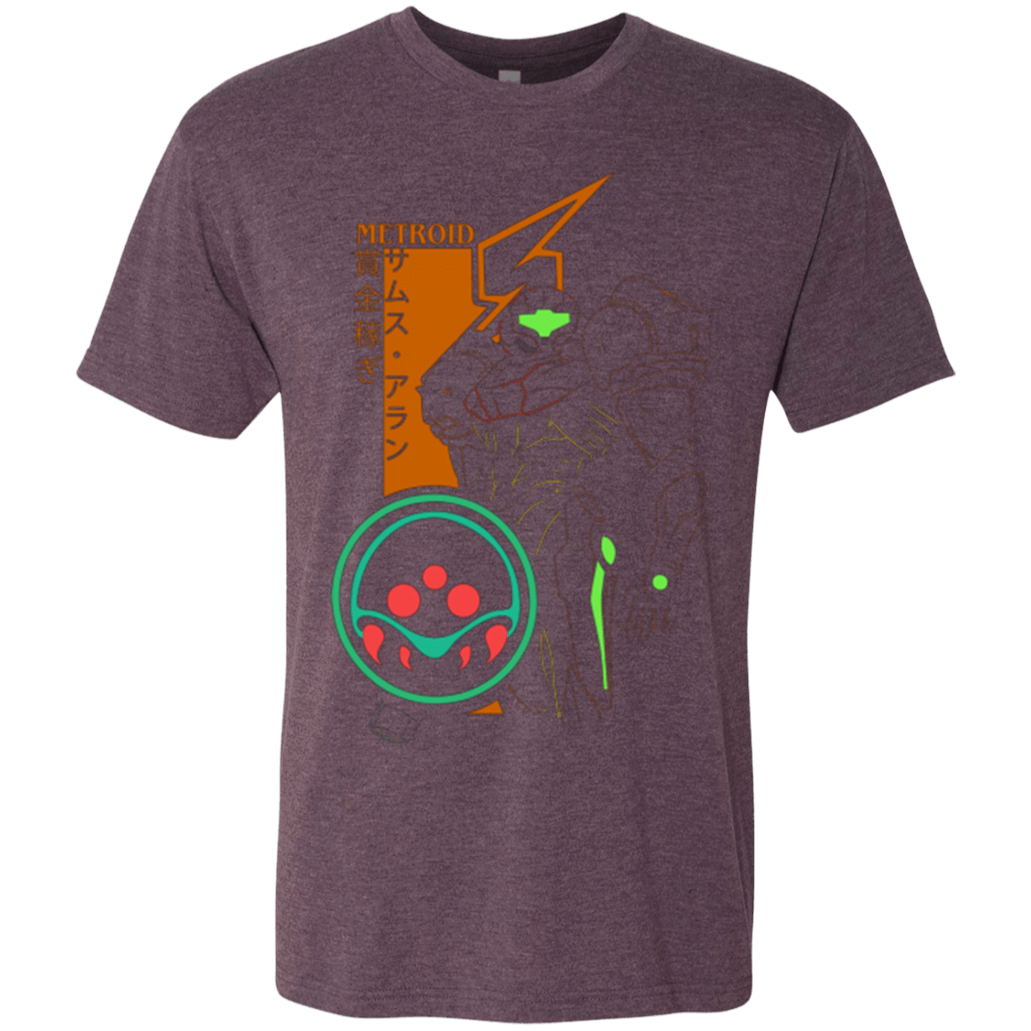 T-Shirts Vintage Purple / Small Profile-METROID Men's Triblend T-Shirt
