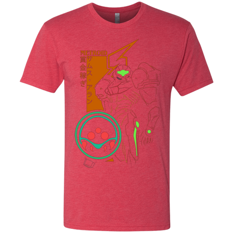 T-Shirts Vintage Red / Small Profile-METROID Men's Triblend T-Shirt