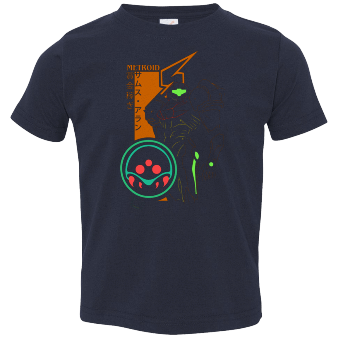 T-Shirts Navy / 2T Profile-METROID Toddler Premium T-Shirt