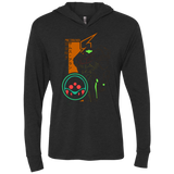 T-Shirts Vintage Black / X-Small Profile-METROID Triblend Long Sleeve Hoodie Tee