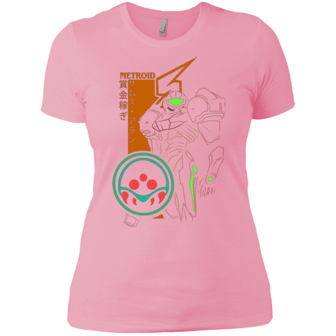 T-Shirts Light Pink / X-Small Profile-METROID Women's Premium T-Shirt