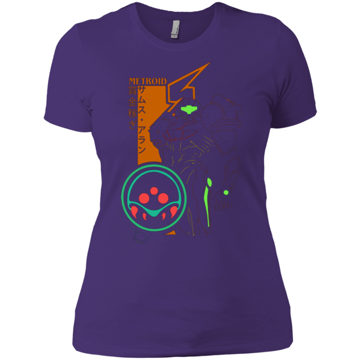 T-Shirts Purple / X-Small Profile-METROID Women's Premium T-Shirt