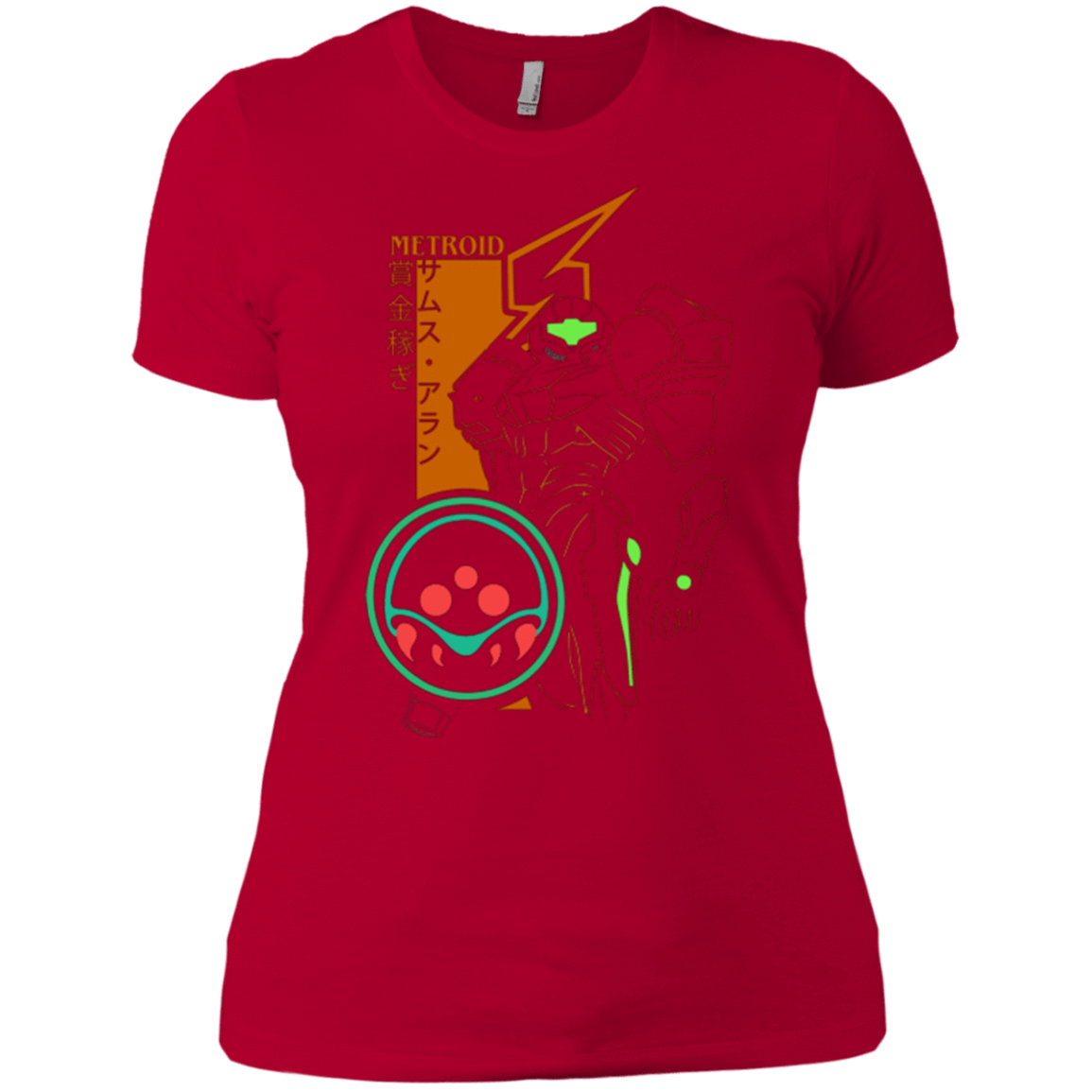 T-Shirts Red / X-Small Profile-METROID Women's Premium T-Shirt